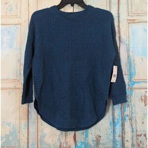 Black Tape Womens Size XS Dark Teal Crew Neck Long Sleeve Pullover Sweater